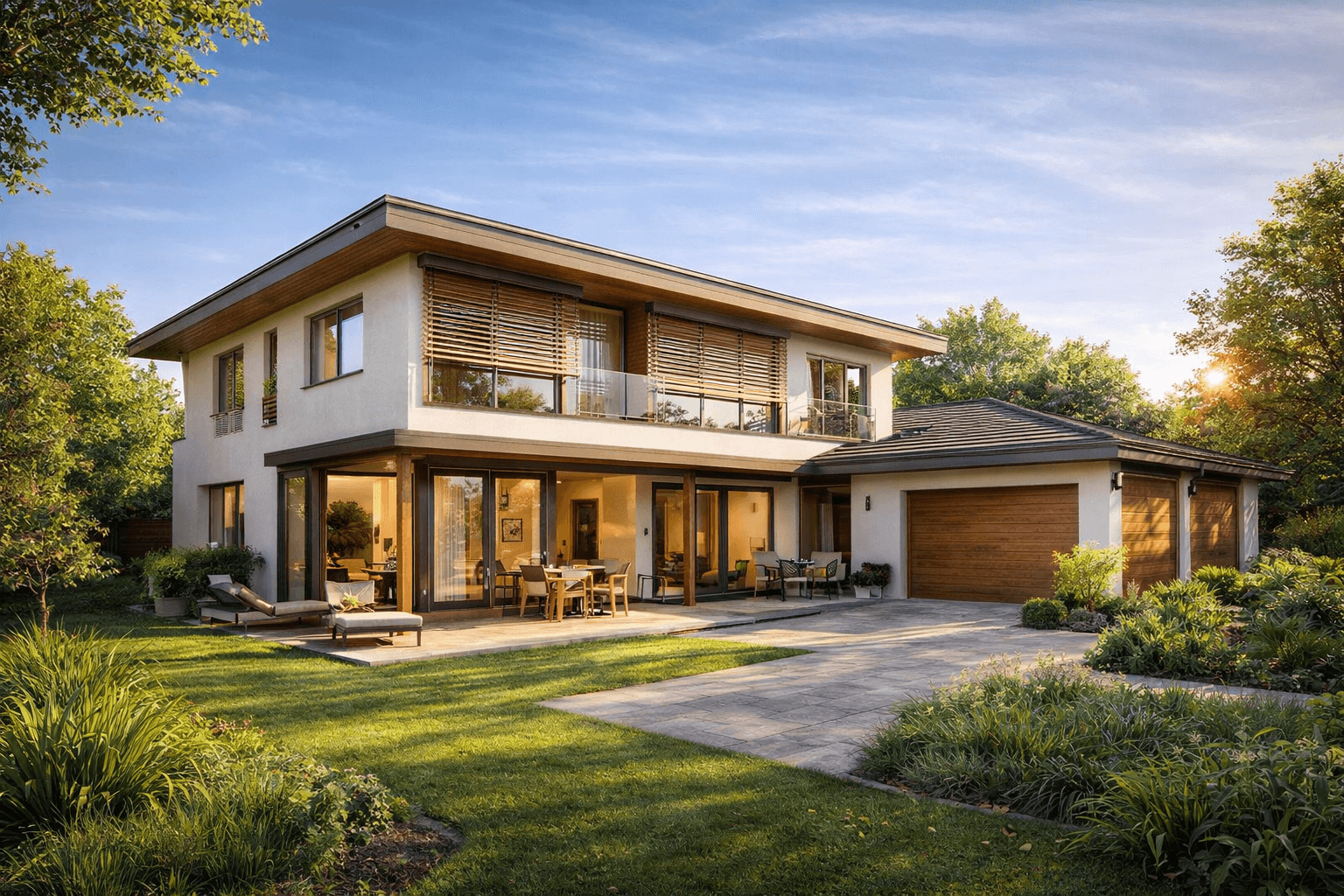 Pergola a venkovní řešení pro rodinný dům